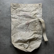 Vintage WW2 Französische Armee Wäschesack mit Truppen Zeichnungen