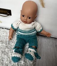 BABY born Little Girl 36cm mit gestricktem Kleidung TOP