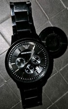 Defekte Marken Uhr Schwarz