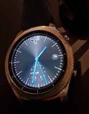 Samsung Gear S3 classic Smartwatch Uhr Herrenuhr Schwarz 2x Armbänder  gebraucht