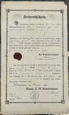 Heimatschein herzogtum - heimatschein,