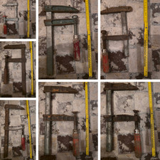 Konvolut 7 alte Schraubzwingen