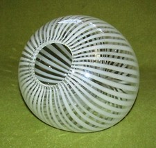 Designglas Vase weiß
