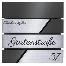 Design Anthrazit Briefkasten