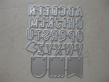 Alphabet Buchstaben Fahnen 1,5 cm Stanzschablonen Stanzen