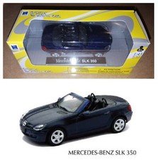 Mercedes Benz SLK 350 dunkelblau Modell NEW RAY 1:43 City Cruiser Die Cast Metal