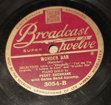 PEGGY COCHRANE BROADCAST TWELVE SCHELLACKPLATTE