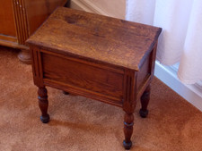 antik  Hocker Fuß Blumen bank Höckerchen Truhe Beistell Tisch HBT 40,5x39,5x24,5