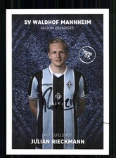 Julian Rickmann Autogrammkarte Waldhof Mannheim 2024-25 Original Signiert