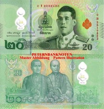 THAILAND  20 Baht 2022 Unc. P