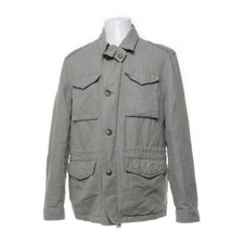 Massimo Dutti, Safarijacke, Herren, Größe: XL, Grün, Baumwolle/Leinen -Ojl