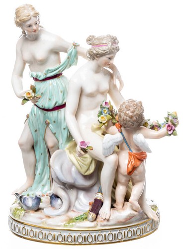Figur venus amor nymphe - venus, &