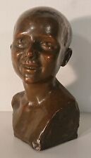 kleine Bronzebüste Büste Junge Kind Höhe ca. 12 cm um 1900 G. De Martino