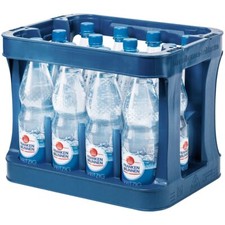 6x 1,00L Franken Brunnen Mineralwasser Spritzig PET Flasche MEHRWEG ohne Kasten 
