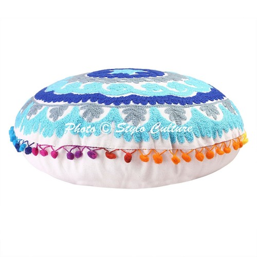 Bohemian floral rund bestickt - bohemian,