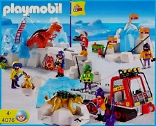 PLAYMOBIL 4076 DINOSAURIER im Eis Nordpol Expedition Schneefahrzeug Dinos SELTEN