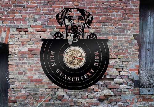 Dalmatiner wanduhr holz - ,