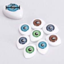 Farbe 8pcs puppenaugen oval - 4,