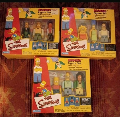 Simpsons 3er blocko - simpsons, set
