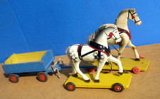 ALT! Pferde-Gespann Holz