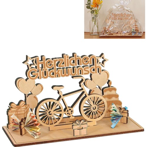 Fahrrad geldgeschenk holz - fahrrad,