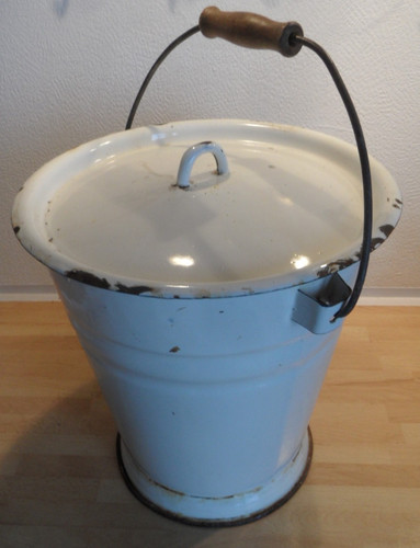 Alter eimer liter emaille - 10,