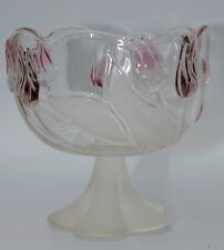 Vitrinen Ware Walther Glas Sockelschale satinierte Fußschale Schale Tulpen Dekor