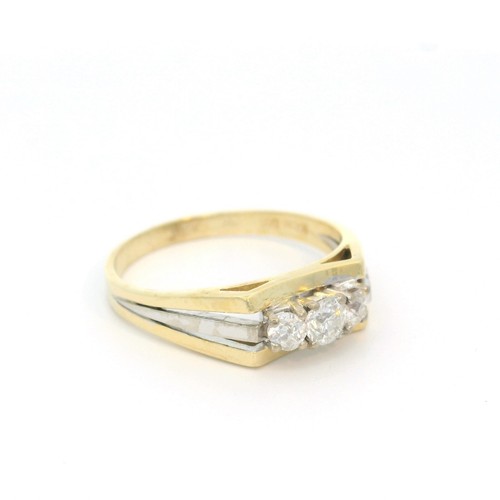 Damenring goldring bicolor - damenring,,