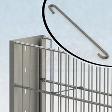 10 Distanzhalter Steinzaun Gabionenzaun Gabione Profilpfosten Doppelstabmatte ✔