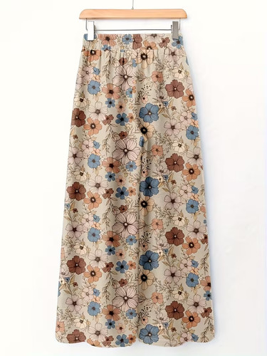 Damenhose blumen hosenrock - damenhose,