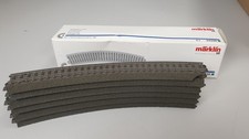 MÄRKLIN 12x Gebogenes Gleis R2 - 24230 - Originalverpackung - bespielt -