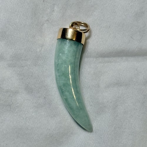 14k gold vintage grüne - vintage, jade