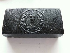 Antikes Schuhwachs Block rechteckig historische Schuhpflege Gnom Wachs