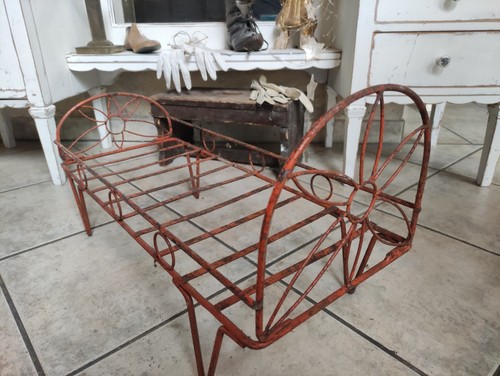 Antik jugendstil puppenbett - jugendstil,