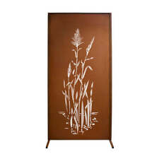 Sichtschutzwand Edelrost - China Motiv aus Metall Trennwand Windschutzwand