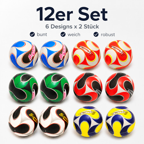 12er set mini fußbälle - 12er,