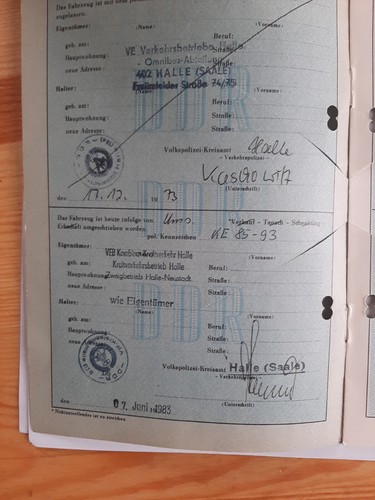 Ddr kfz brief kraftverkehr - brief,