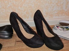 atmosphere Damen Pumps schwarz Animal Muster Größe 39 Elegant Business 