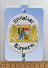 alter Aufkleber : Freistaat Bayern Wappen