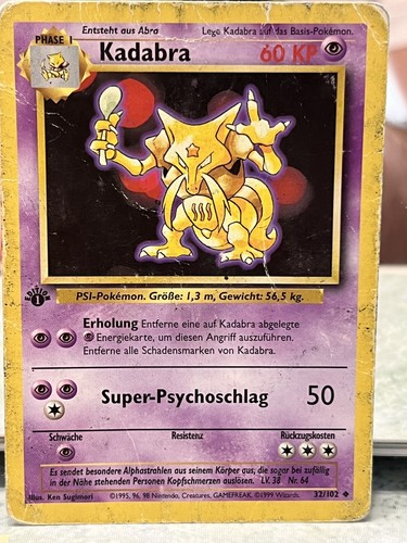 Pokémon karte kadabra 95er - karte,