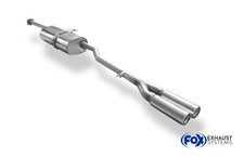 Fox Sportauspuff Edelstahl ESD 2x70mm eingerollt für Mercedes A-Klasse W168