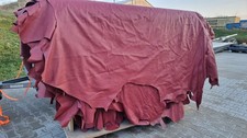 Rindsleder Haut In Roter Farbe