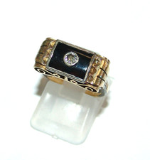 Alter Ring Gold 585 Onyx und