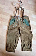 Kinder Lederhose Trachten 140 Träger Kniebundhose Knickerbocker braun