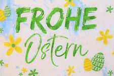 Kracht Geschirr-Küchen-Trockentücher "Frohe Ostern" Hase Baumwolle mehrfarbig