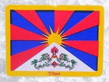 TIBET AUFKLEBER IN 2 GRÖßEN
