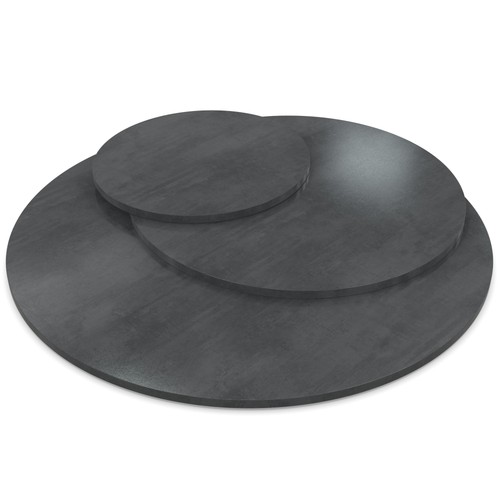 Tischplatte rund 19mm dekor - rund,