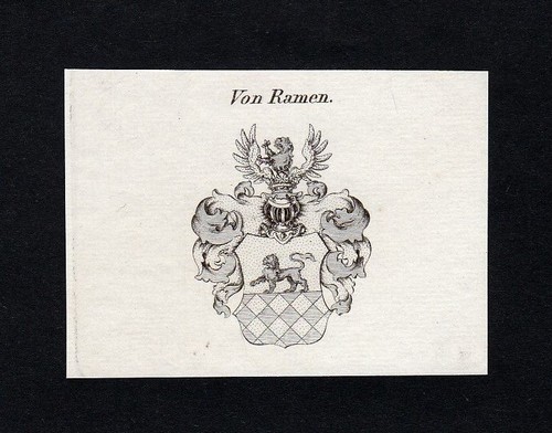 1820 ramen wappen adel - ramen,