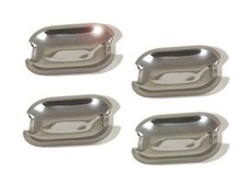 Chrom Türgriffmulden für Mercedes W201 W 201 EDELSTAHL