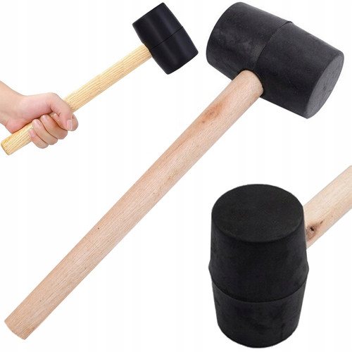 Gummihammer schwarz 220g - gummihammer,